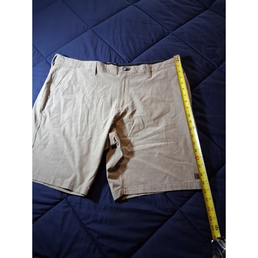 Billabong Submersible Hybrid Short Mens 40 Tan Khaki Heather Stretch Boardshorts